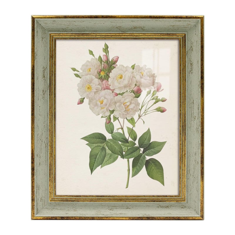 Sapowerntus 8x10 Picture Frame Vintage Green Gold Photo Frames Antique Wall Hanging Tabletop Display Retro Home Decor Photo Gifts for Women Mom Grilfriend Daughter