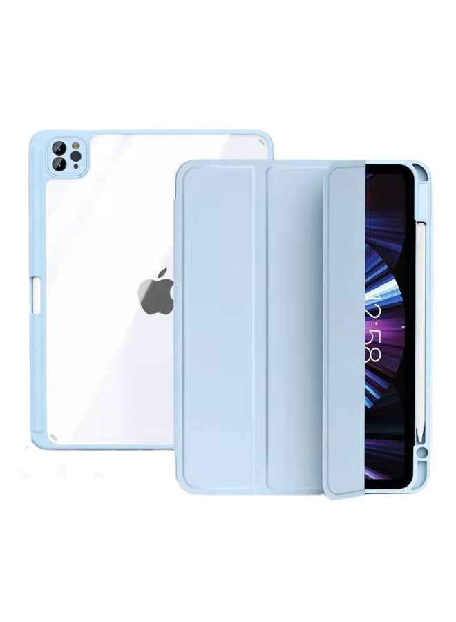 Applicable IPad Tablet Protective Case 10.2 Pen Slot Air5/4 Acrylic Hard Bottom Anti-bending All-inclusive 10.9 Protective Case-Color:Space Gray-Applicable Model:mini6 (right Pen Slot) - Image 2