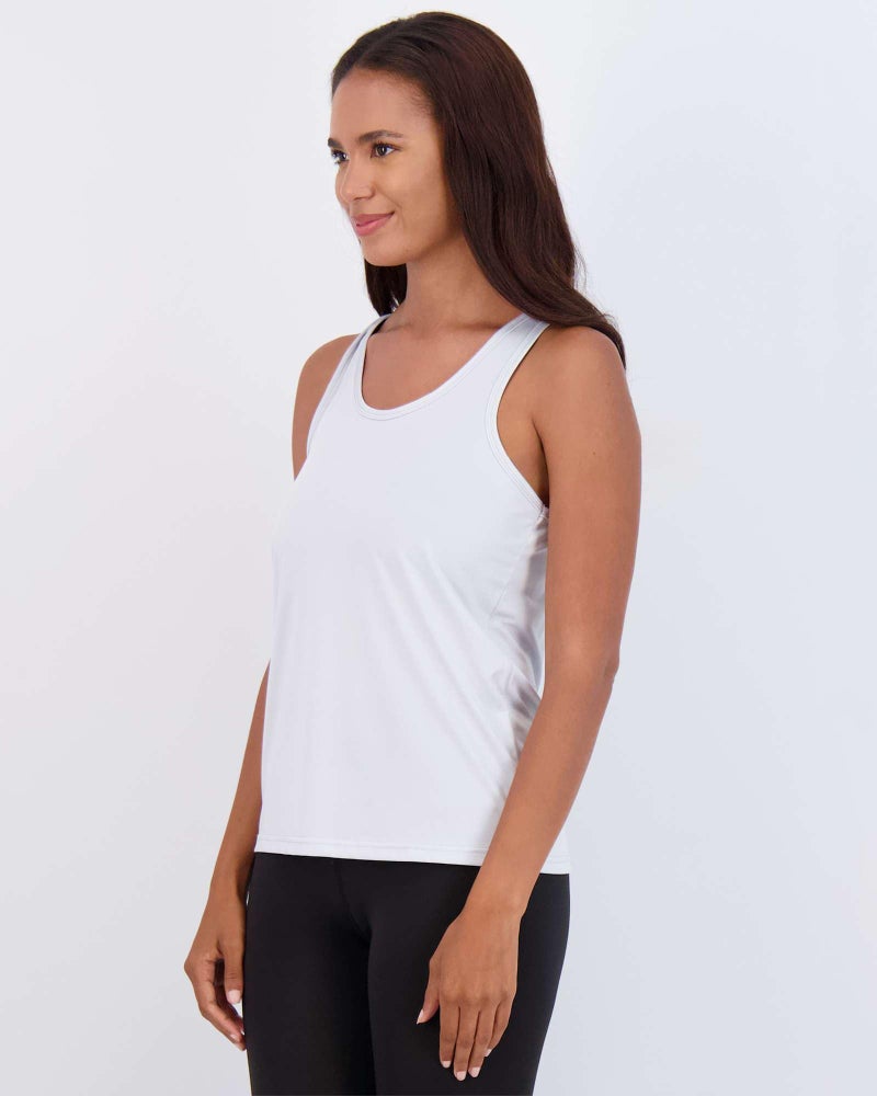 REALESSENTIALS 5 Pack: Womens Quick Dry Fit Ladies Tops Blouse Tee Athletic Yoga Workout Running Gym Active Tees Exercise Women Racerback Sleeveless Flowy Fitness Loose Fit Moisture Wicking Tank Top - Set 9,XXL - Image 3