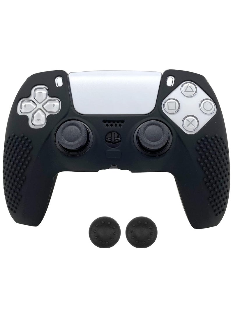 غطاء سيليكون مطاطي لوحدة تحكم بلاي ستيشن 5 مع 2 مقبض ابهام - Image 1