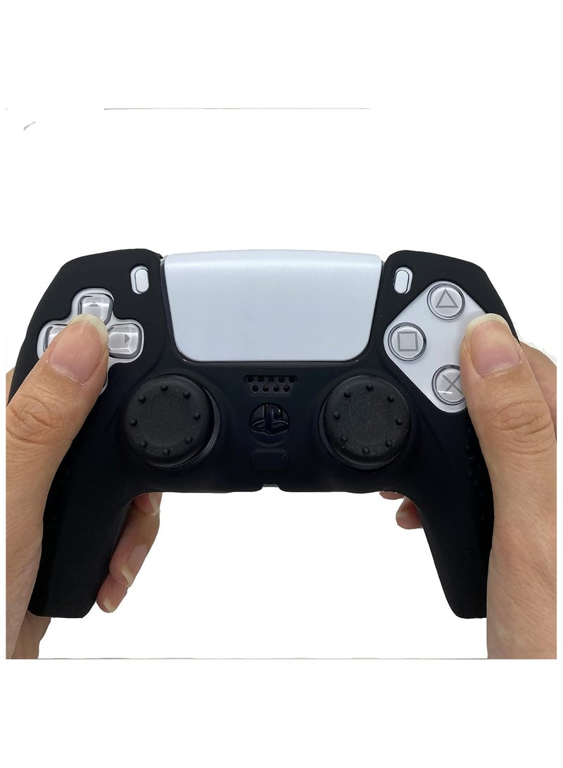 غطاء سيليكون مطاطي لوحدة تحكم بلاي ستيشن 5 مع 2 مقبض ابهام - Image 2
