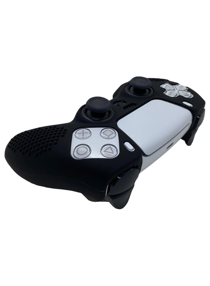 غطاء سيليكون مطاطي لوحدة تحكم بلاي ستيشن 5 مع 2 مقبض ابهام - Image 4