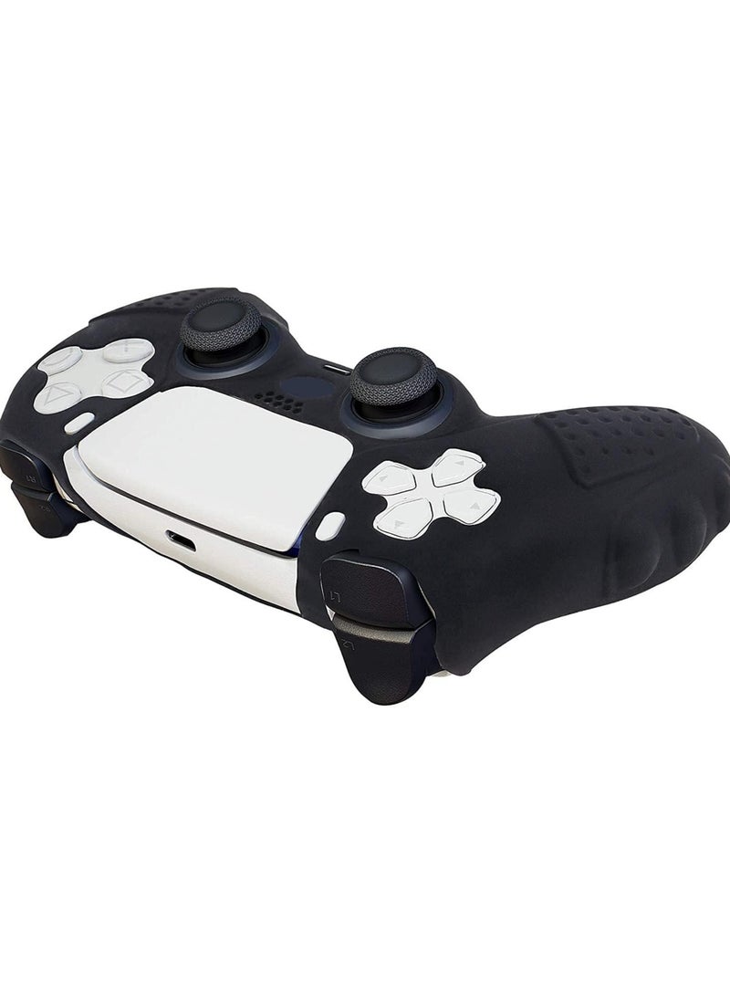 غطاء سيليكون مطاطي لوحدة تحكم بلاي ستيشن 5 مع 2 مقبض ابهام - Image 5