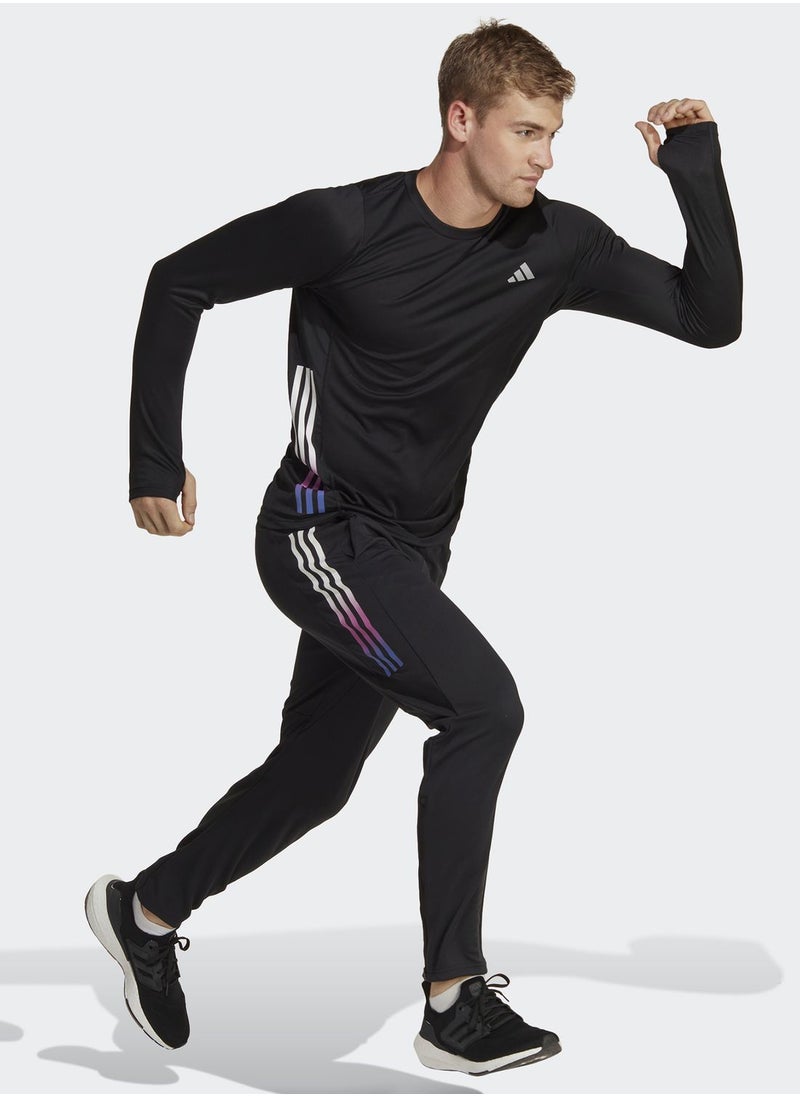 Adidas - 3 Stripe Run Icons T-Shirt - Image 1