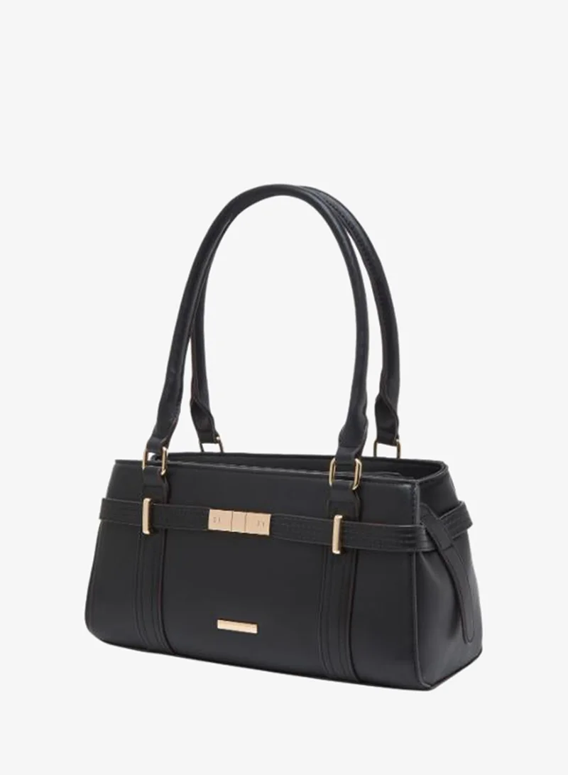 Sasha Sasha Solid Tote Bag with Double Handle