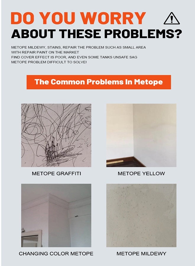 غوان جي آي إيه أسطوانة صغيرة متعددة الألوان للرسم، أسطوانة صيانة الجدران المحمولة لتزيين DIY، طلاء لاتكس، ملء سريع، مقاوم للماء لإزالة بقع الجدران، طلاء لاتكس أبيض صديق للبيئة - 100 جرام - Image 5