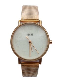 Women Analog Quartz Gold Stainless Steel Band Watch