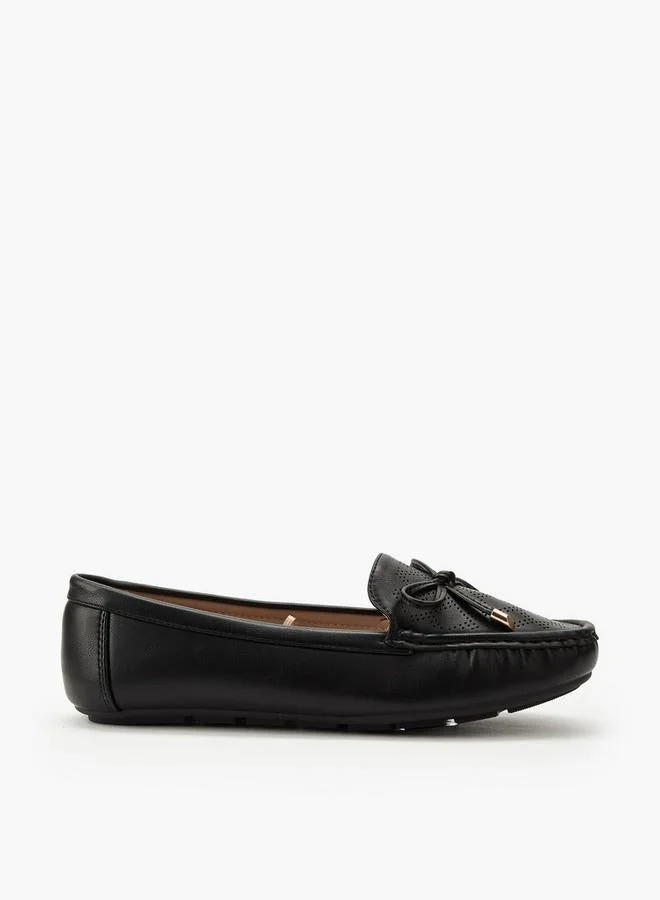 لو كونفورت Women Perforated Design Slip-On Loafers