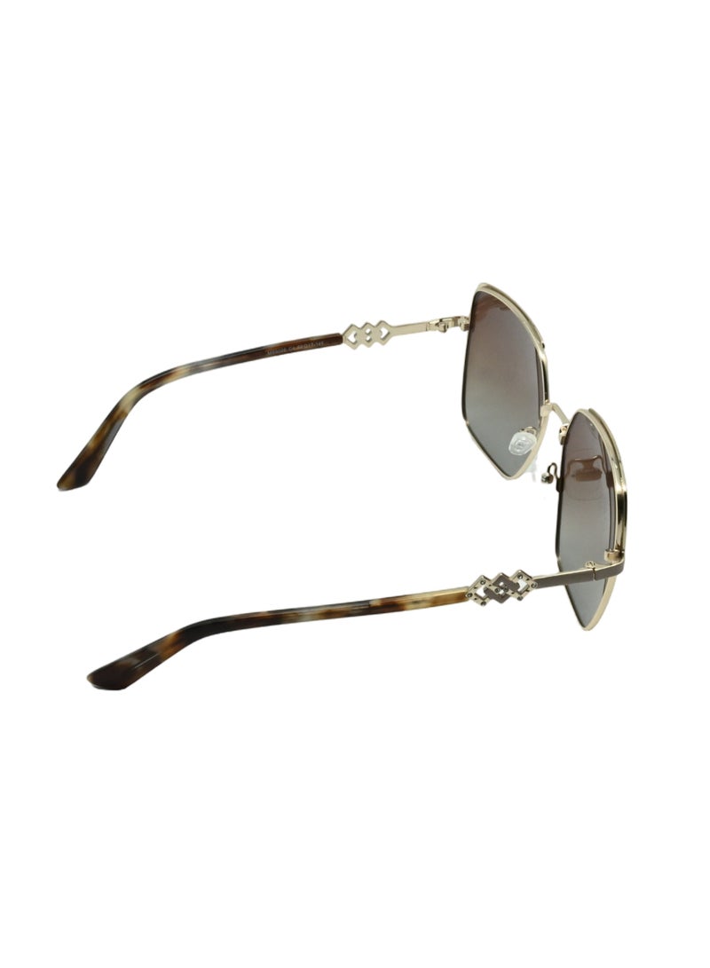 DLS Sunglasses for men and women - Oversized Metal Frame with Polarized lenses multipurpose use (MS9006-C4) - Image 4