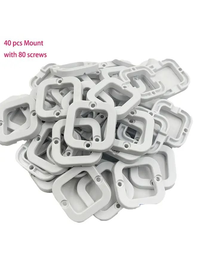 40pcs White LED Strip Lights Clips Easy Install For Govee H705 Cabinet Lighting - Image 3