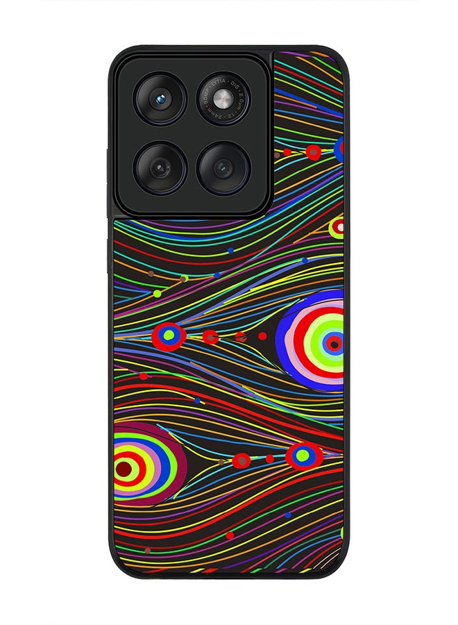 Stylizedd For Motorola MOTO Edge 60 Fusion/ Edge 60 Case,Slim fit Camera Protection, Shockproof Thin Phone cover  - Peacock Eyes - Image 1