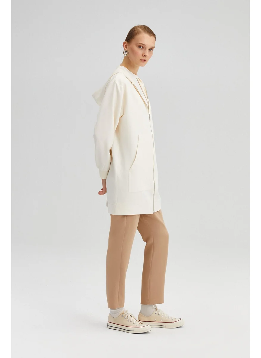 تاتشي Prive Zippered Thin Crepe Jacket