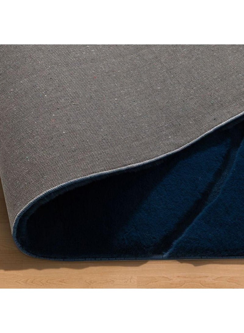 DANUBE HOME Textra Soft Fur Design Rug  Polyester Area Rug Floor Covering L230xW160cm-Blue  - Image 5