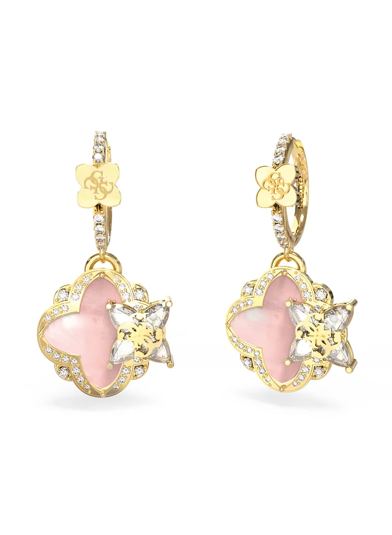 GUESS Wild Flower Logo Earrings