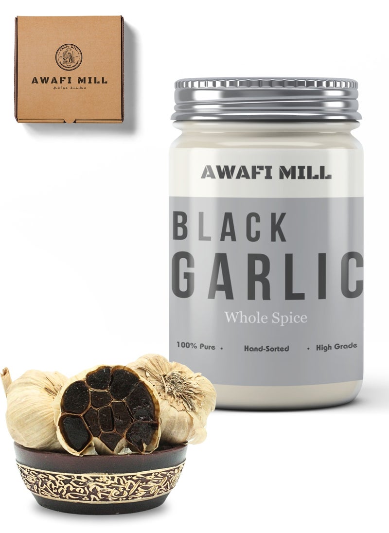 Awafi Mill AWAFI MILL Black Garlic Whole Cloves | Naturally Aged Gourmet Delicacy  - Image 1