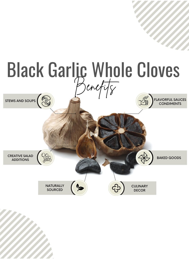 Awafi Mill AWAFI MILL Black Garlic Whole Cloves | Naturally Aged Gourmet Delicacy  - Image 3