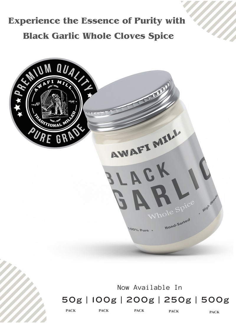 Awafi Mill AWAFI MILL Black Garlic Whole Cloves | Naturally Aged Gourmet Delicacy  - Image 4