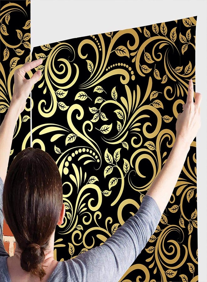 WALL DECOR Floral Decor Wallpaper Multicolor Wall Sticker for Home D�cor, Living Room, Bedroom, Hall, Kids Room, Play Room(Self Adhesive Vinyl, Waterproof Model DW026) (16 X 50 INCH) - Image 3