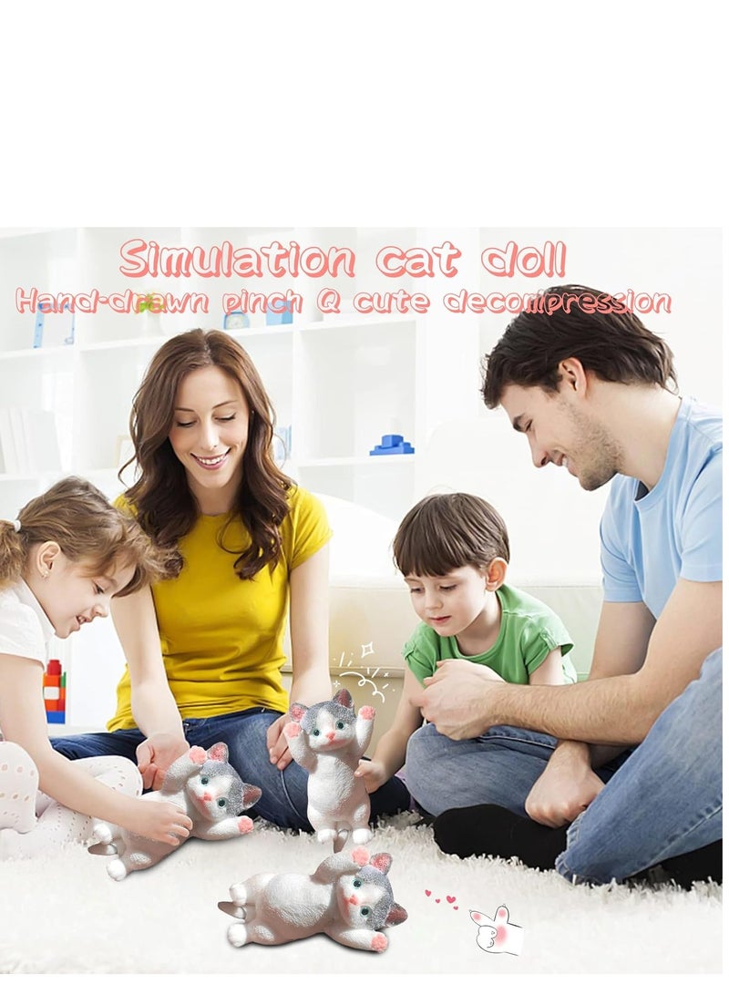 Big Hand Cat Squishy Toys Large Cute Ultra Soft Kitty Squeeze Fidget Toys for Stress Relief ,Kawaii Squishies Sticky Animal Toys for Adults Kids,Decompression Sensory - Image 2