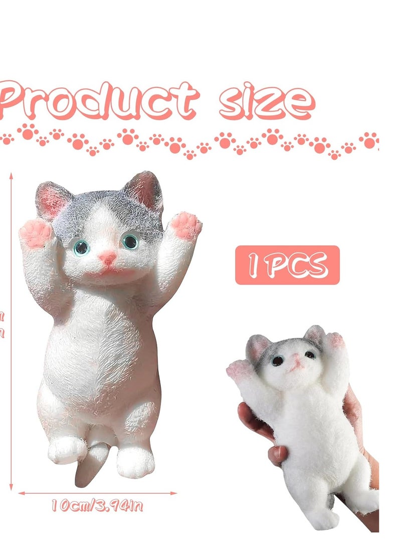 Big Hand Cat Squishy Toys Large Cute Ultra Soft Kitty Squeeze Fidget Toys for Stress Relief ,Kawaii Squishies Sticky Animal Toys for Adults Kids,Decompression Sensory - Image 3