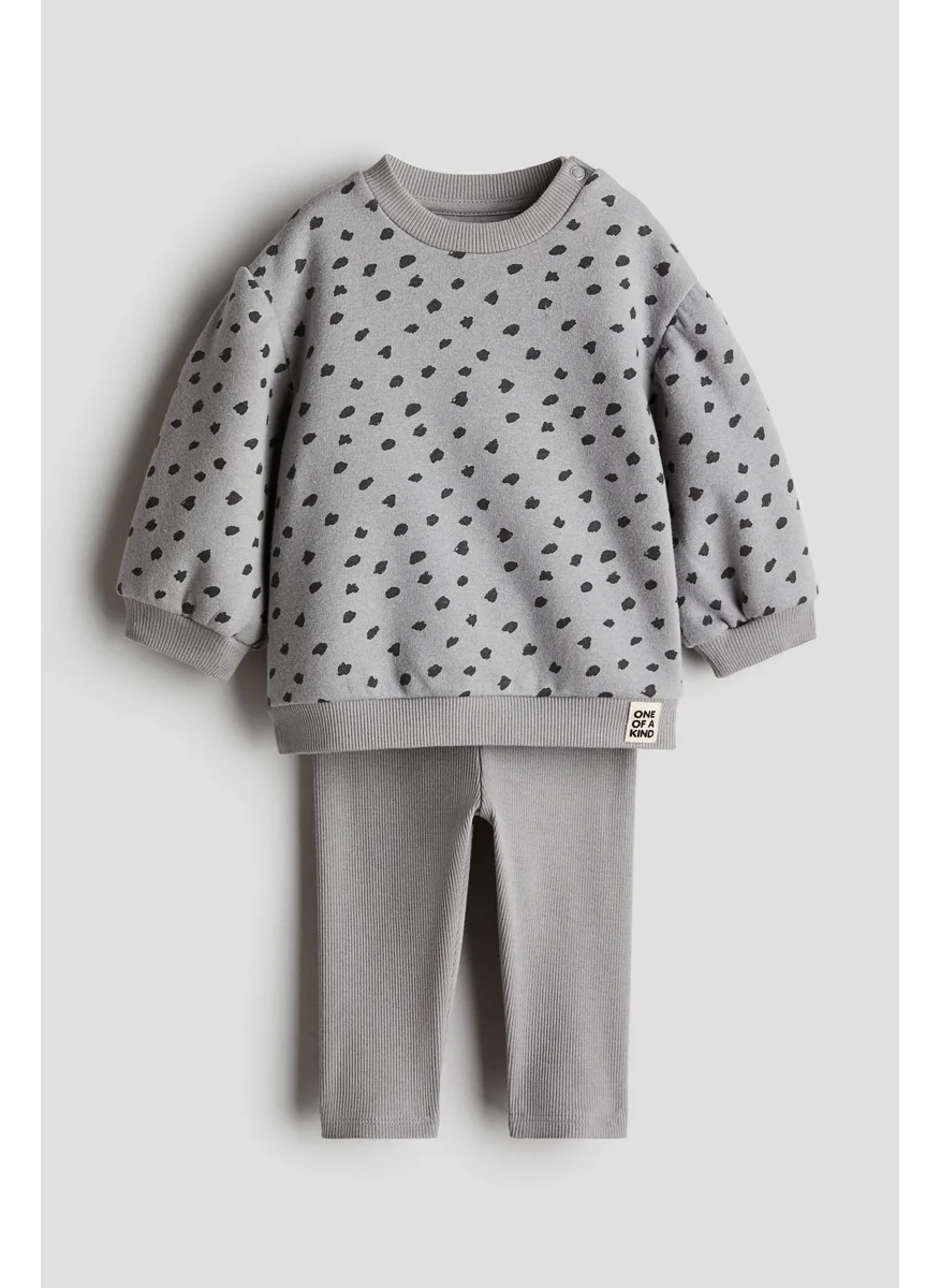 H&M 2-Piece Sweatshirt And Leggings Set