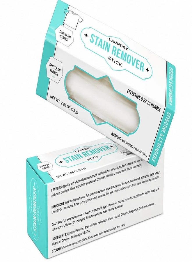 2 Pack - Laundry Stain Remover Stick 2.5 oz Lemongrass | Powerful Natural Stain Lifter | Stain Remover Eco-Friendly, Travel-Friendly, & Tough on Stains - Image 3