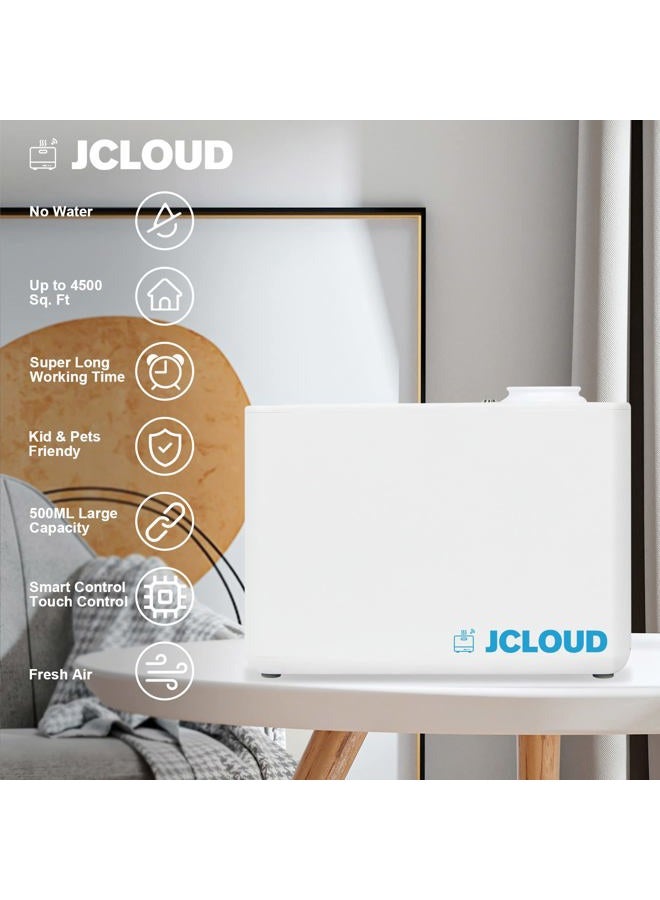 Jcloud Smart Scent Air Machine for Home, Upgrade Pro Cold Air Diffusion Tech Waterless Essential Oil Diffuser 800ML Cover 4500 Sq. Ft, HVAC Scent Diffuser for Essential Oils for Home, Office, White  - Image 2