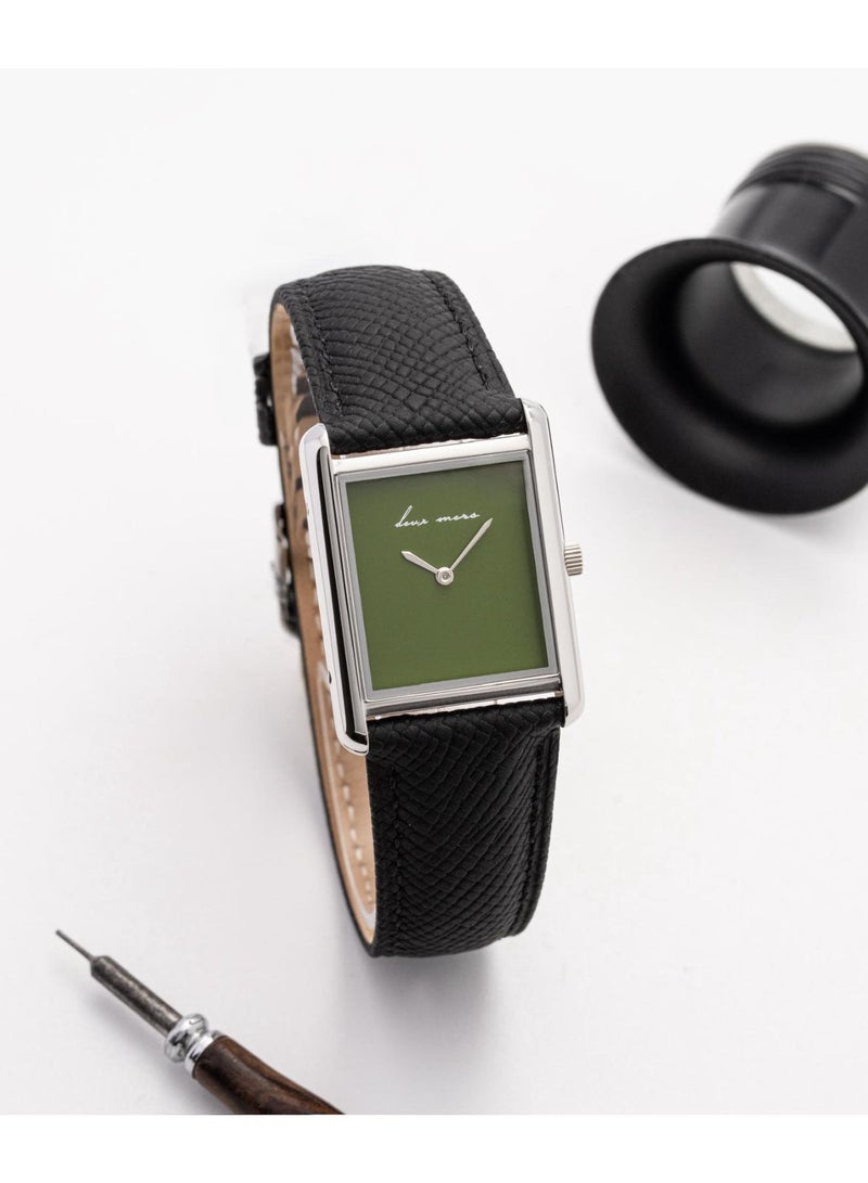 Deux Mers French Design Quartz Rectangular  Dial Watch - Image 2