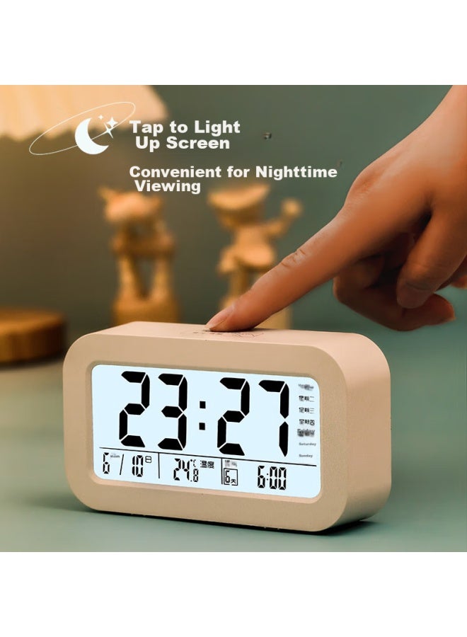 Compas Kangbasiduo Functional Electronic Alarm Clock, Student-specific Wake-up Device, Electronic Clock, Student And Children's Alarm Clock, 801 White - Image 2