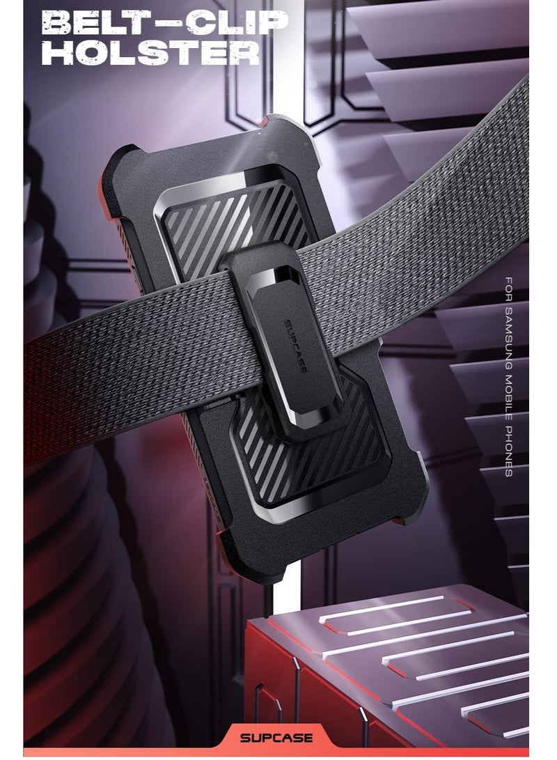 SupCase Samsung Galaxy S23 Ultra 2023 Extra Front Frame Full-Body Dual Layer Rugged Belt Clip and Kickstand Case with Built in Screen Protector Camo Gray - Image 4