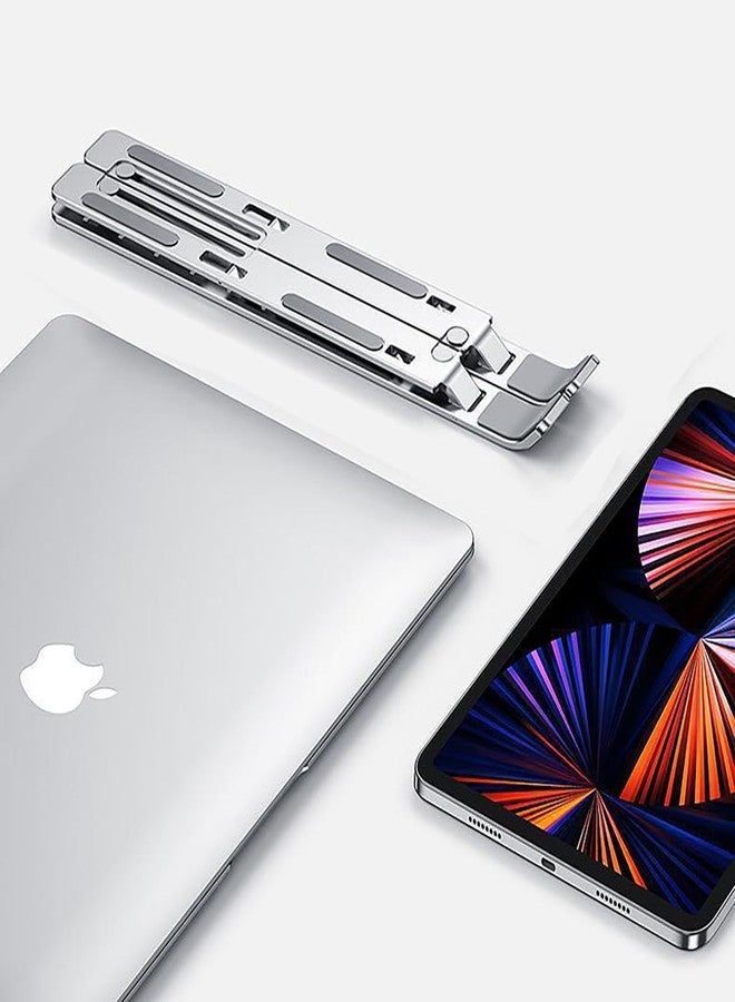KLAQQED Portable Aluminum Laptop & Phone Stand, Adjustable, Foldable, Ergonomic, for MacBook, iPad, Tablets & Smartphones, Office Desk Accessories - Image 5