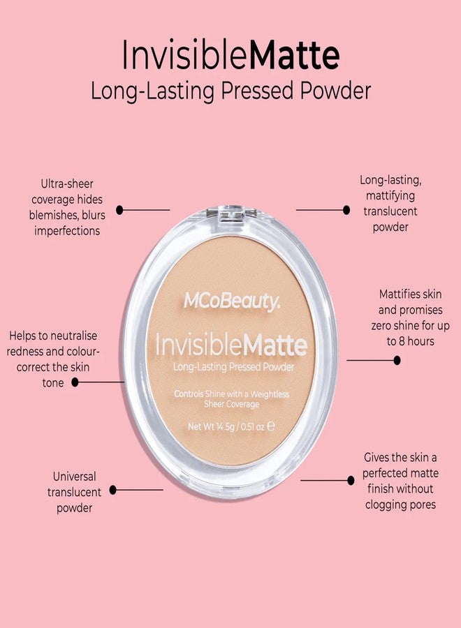 MCoBeauty Invisible Matte Face Powder, Translucent, Natural, Flawless Finish That Lasts All Day, Vegan, Cruelty Free Cosmetics - Image 2