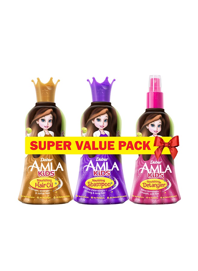 Dabur Amla Kids Detangler And  Hair Oil With Shampoo - Image 1