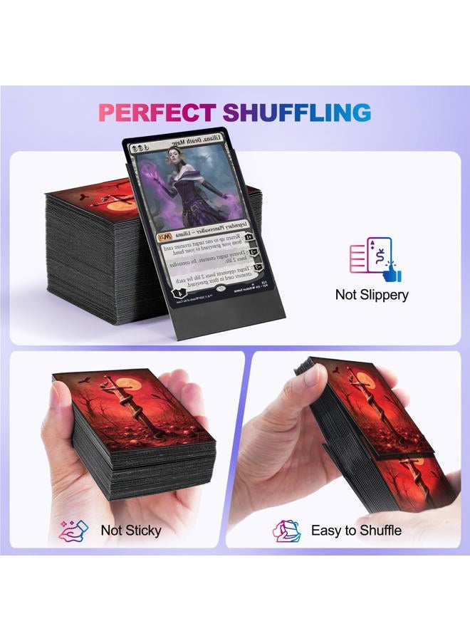 UAONO MTG Card Sleeves 100ct (Fear) Fantasy Art Card Sleeves Deck Protector, Clear Front & Matte Textured Back Sleeves for Magic The Gathering TCG - Image 5