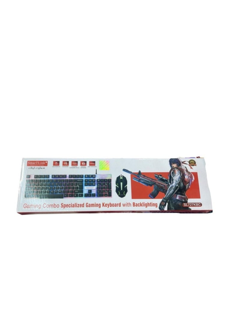 SmartLink SL727KBC Gaming Keyboard Customizable Mechanical Gaming Keyboard Built to last with superior durability and responsiveness The mechanical keyboard gives you - Image 2