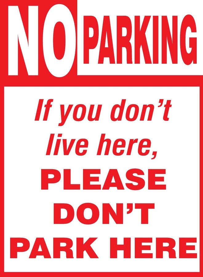 Green Panda®-No Parking Sign Board | Size:-12x9in | Glossy Laminated.Thick Fiber Sheet - Image 1