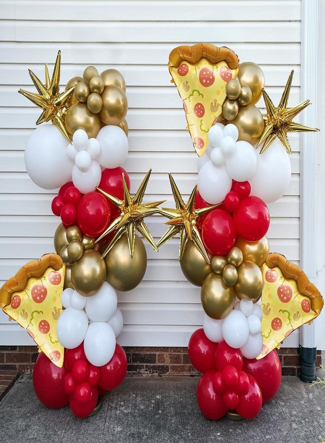 KHC-KHF Pizza-Balloons Pizza-Birthday-Balloon 3PCS 23in Sausage Pizza Slices Shaped Balloons Birthday Party Baby Shower Picnic Funny Food Decorations Supply - Image 5