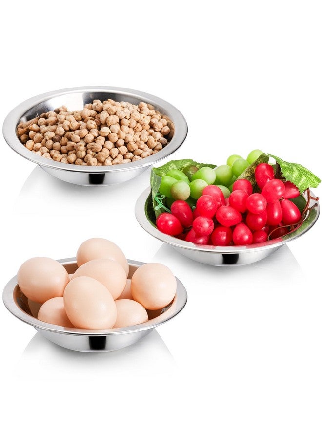 Okllen 10 Pack Small Stainless Steel Bowls, 6 1/2 Inch Wide Kitchen Metal Bowl with Flat Base, 3/4 Quart Prep Bowls for Meal Prep, Cooking, Serving, Baking - Image 3