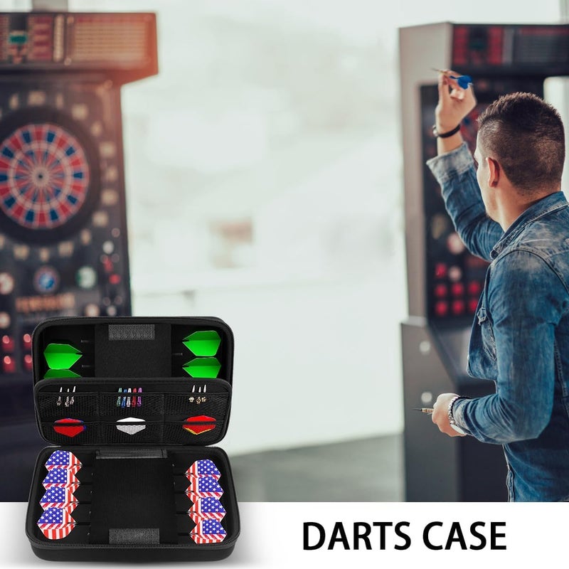 GWCASE Dart Case for 16 Steel Tip and Soft Tip Darts, Dart Carrying Storage Holder Fits for Dart Tips, Shafts and Flights (Box Only)-Black - Image 5