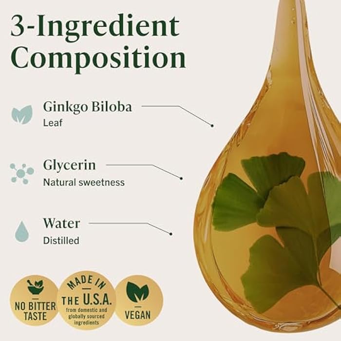 HERBAMAMA Ginkgo Biloba Supplements - Brain Supplements for Focus & Memory - Ginkgo Biloba Extract for Brain Health* - Vegan, Non-GMO, Alcohol & Sugar-Free, 84-Day Supply - Image 4