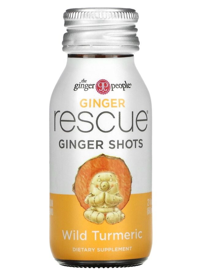 The Ginger People Ginger Rescue Shots Wild Turmeric 2 fl oz (60 ml)