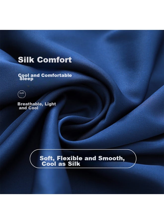 LANG SHA Langsha Men's Pajamas, Summer Thin Ice Silk Cool-feeling Faux Silk Lapel Cardigan Set, Short Style, Suitable For Outdoor Wear, Men's Loungewear - Image 4