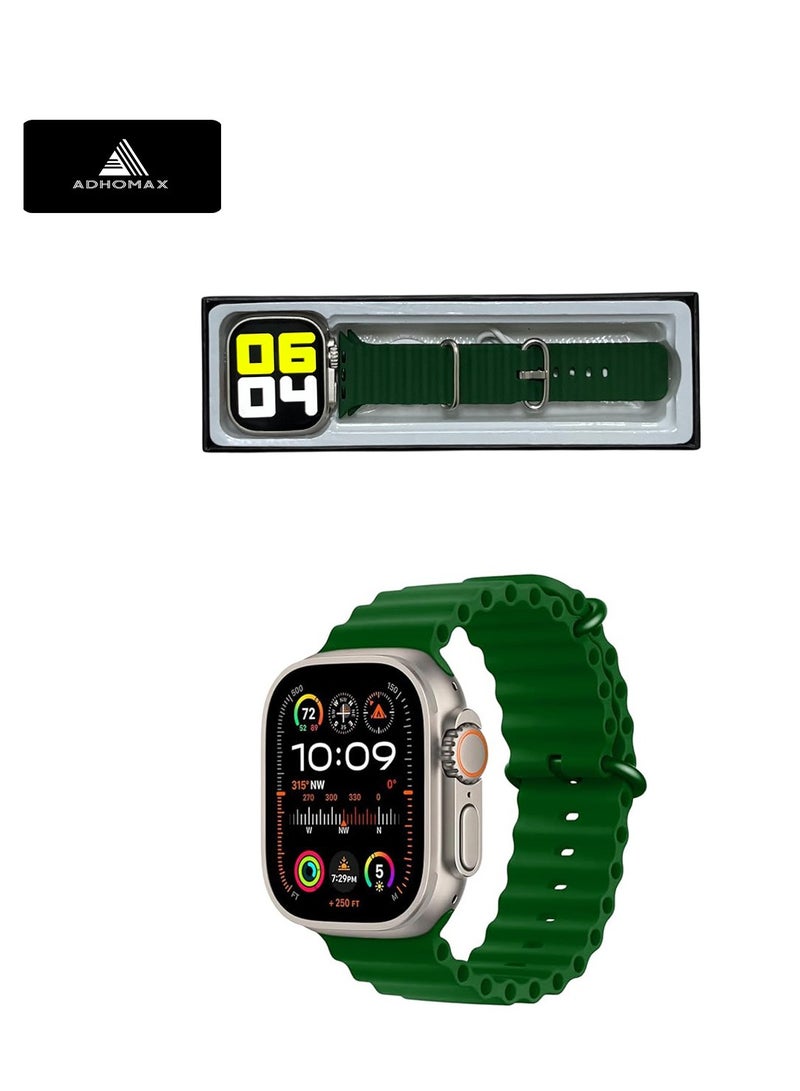 adhomax New T900 Ultra Smart Watch, Elegant Design 2.09", Infinite Display, NFC, Fitness Tracker, Heart Rate, Oxygen Monitor, Calls, Wireless Charging, Works With IOS and android for men, women - Image 5