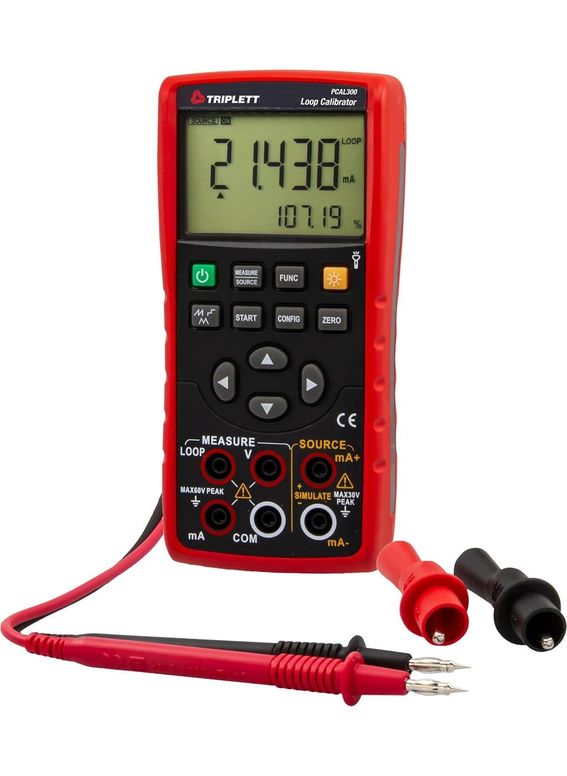 Triplett Triplett PCAL300 Loop Process Calibrator  Measure DC VoltageCurrent and Source DC mA Current  - Image 3