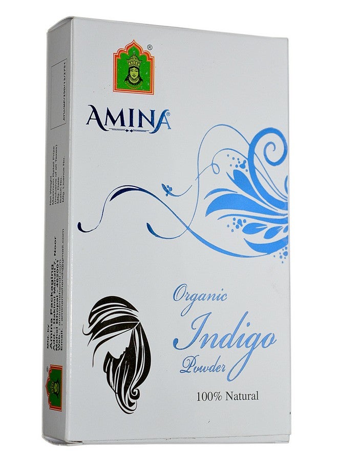 Amina 100% Natural Health Indigo Powder (Indigofera Tinctoria) For Hair Colour Green - Image 1