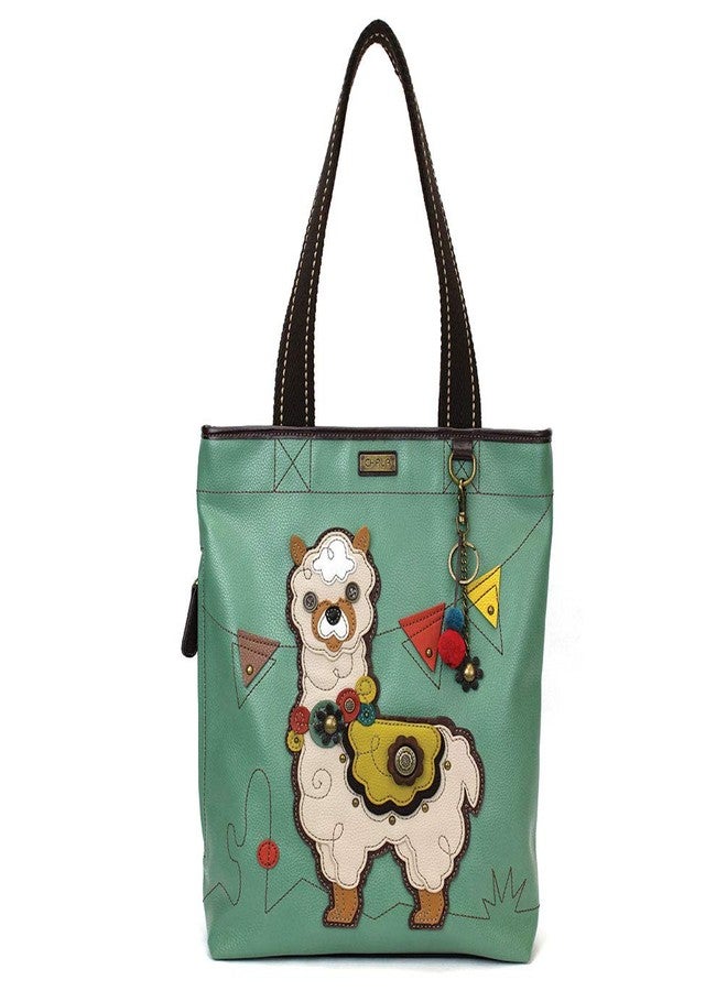 CHALA Handbag Everyday Tote (Llama - Teal)