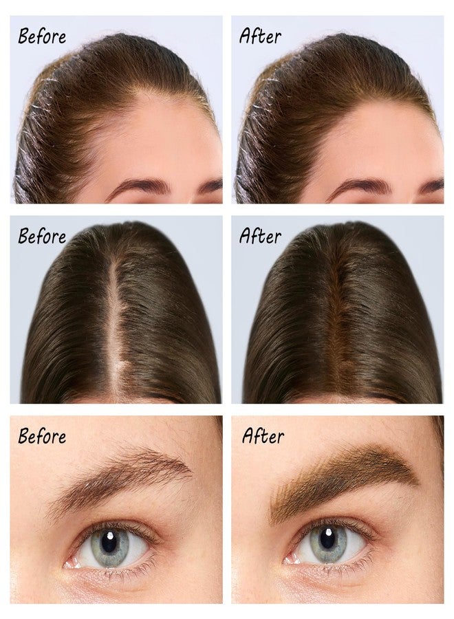 بوبين قلم بوبين 2 في 1 لتغطية جذور الشعر، متعدد الاستخدامات، لتغطية جذور الشعر الخفيف ورسم خط العين والحواجب، مقاوم للماء ويدوم طويلاً للنساء - Image 3