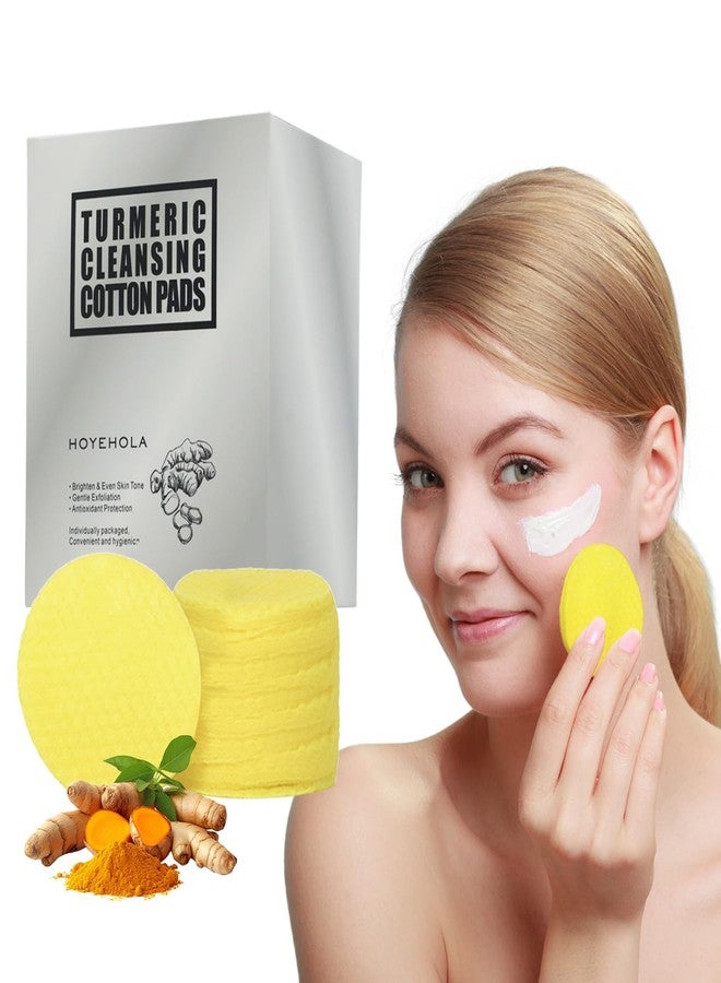 HOYEHOLA Kojic Acid Cleansing Turmeric Pads: Individually Wrapped Makeup Remover Face Pads, Travel Essentials for Women 30Packs(60Pads - Image 1