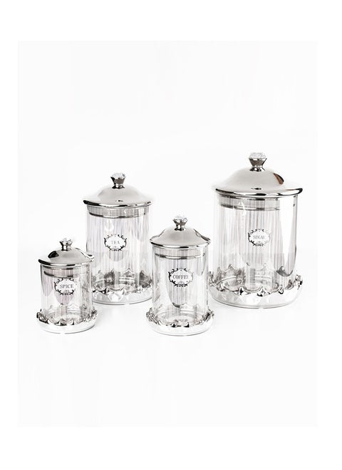 Spice and condiment storage container set with lids for safe use.