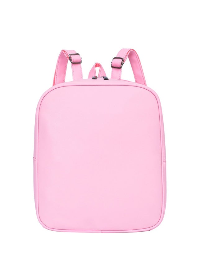Upgraded Schoolbag For Primary School Students Printable Logo Children's Training And Counseling Educational Institutions Schoolbag Advertising Printing-Color:Pink  - Image 1